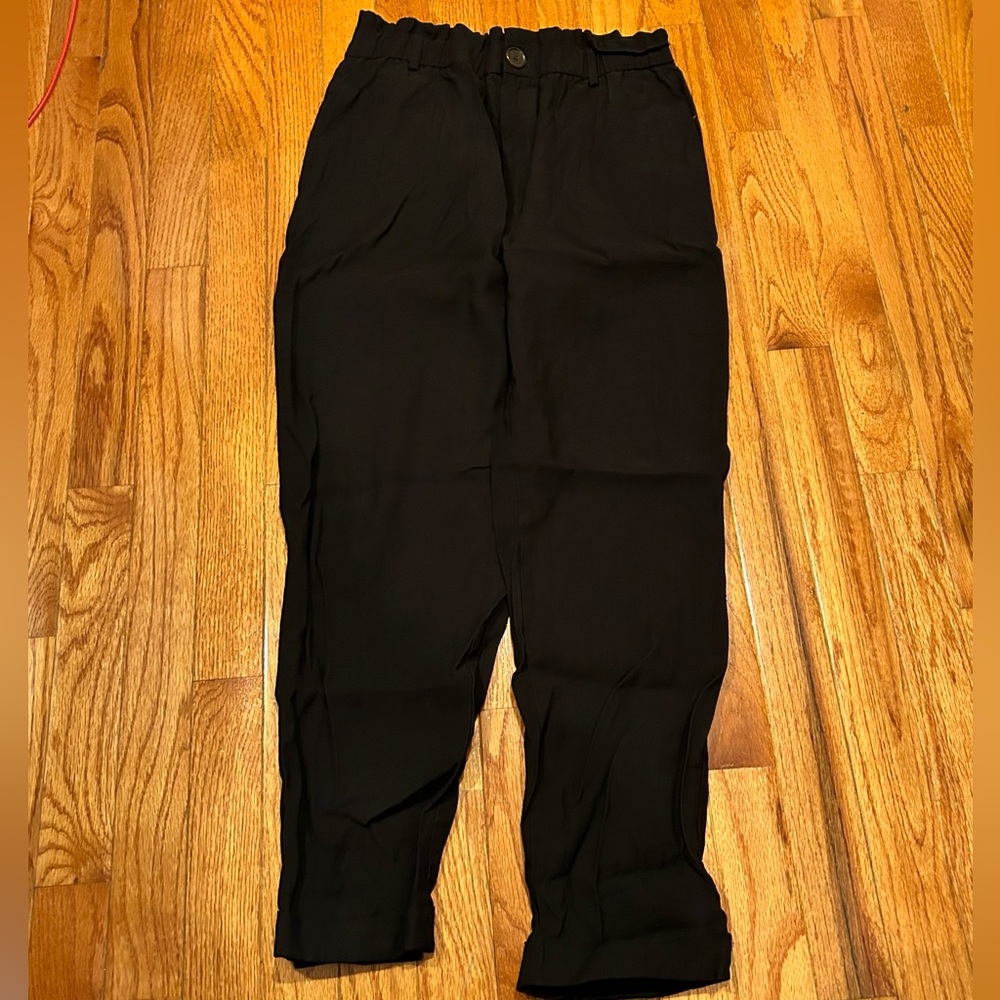 Zara black trouser pants sz M